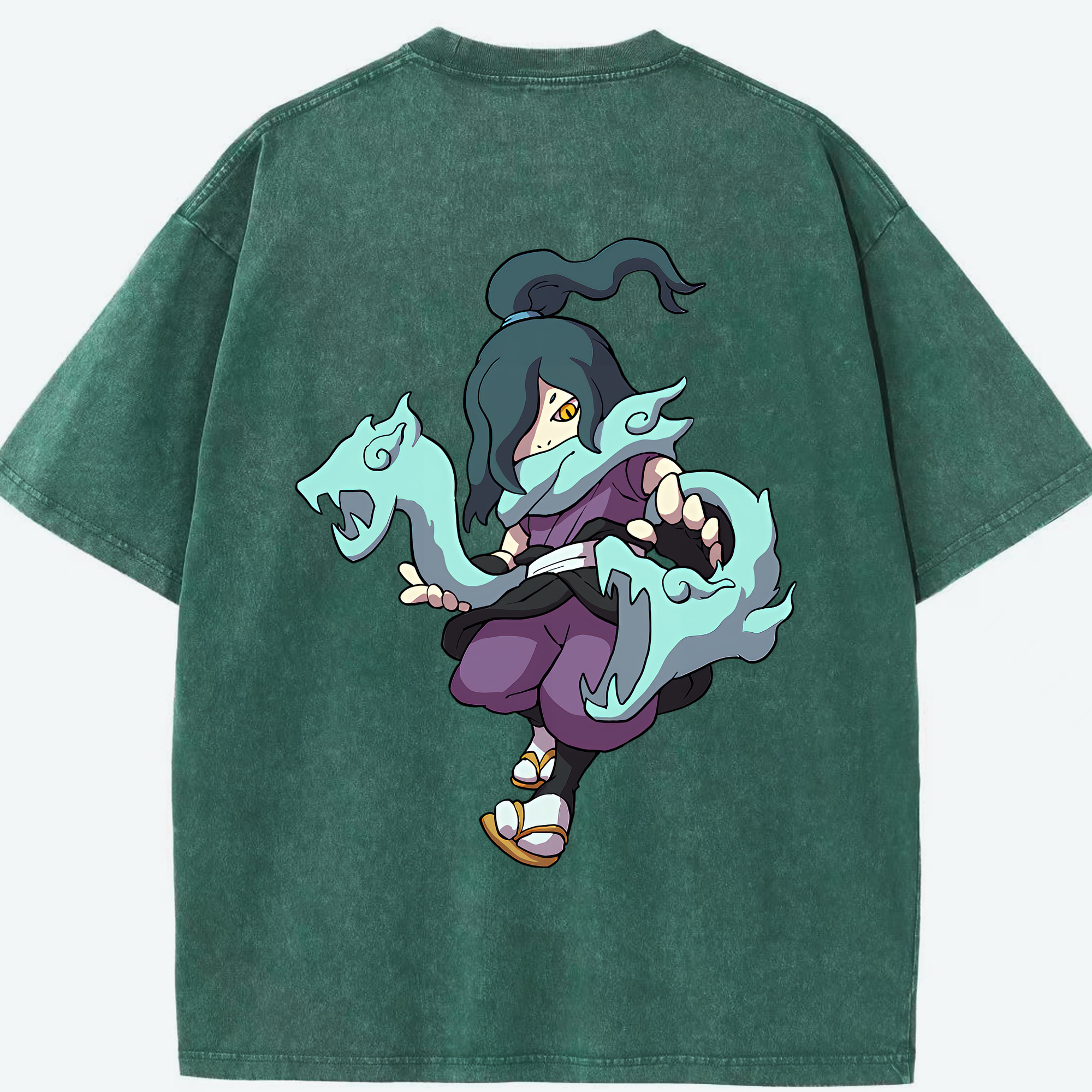 （画像用） 妖怪ウォッチ Yo-kai Watch 綿100% ヴィンテージ風 半袖Tシャツ（背面プリント）